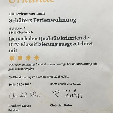 Schaefers Am Mittelrhein Apartmán Oberdiebach